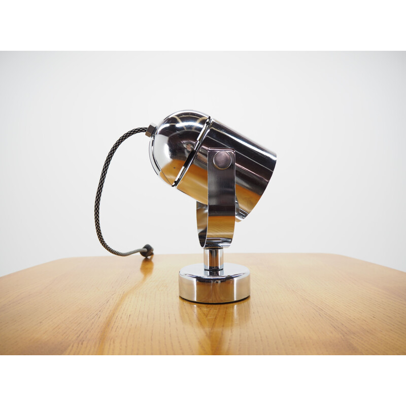 Midcentury Chrome Table Lamp Combi Lux, Lidokov, Stanislav Indra, 1970s