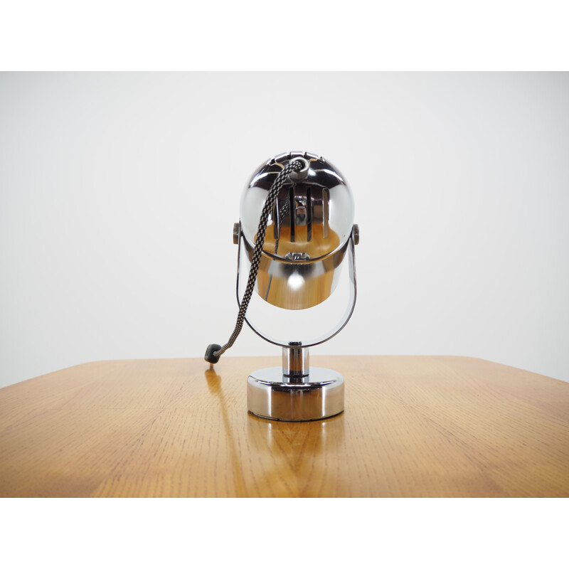 Midcentury Chrome Table Lamp Combi Lux, Lidokov, Stanislav Indra, 1970s