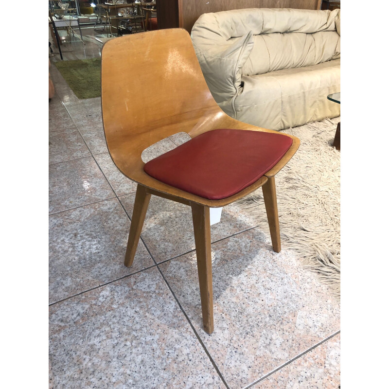 Vintage barrel chair Guariche stone