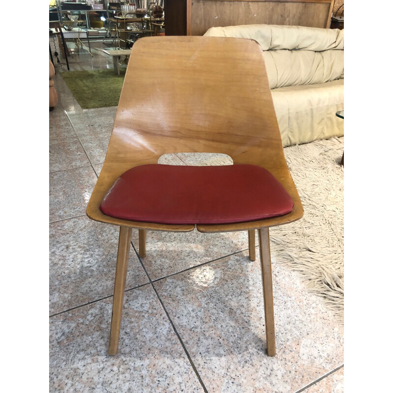 Vintage barrel chair Guariche stone