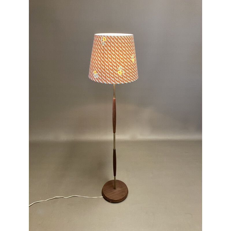 Vintage teak floor lamp Scandinavian 1950