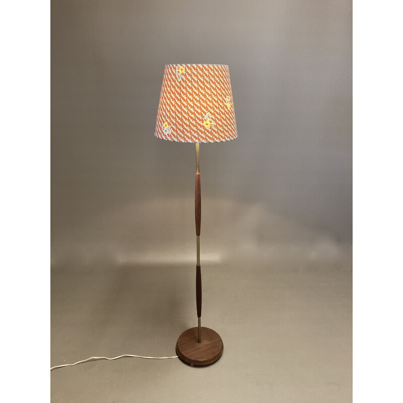 Vintage teak floor lamp Scandinavian 1950