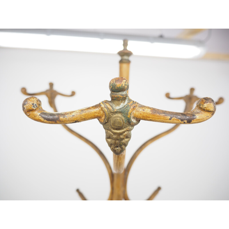 Vintage cast iron coat rack, 1920