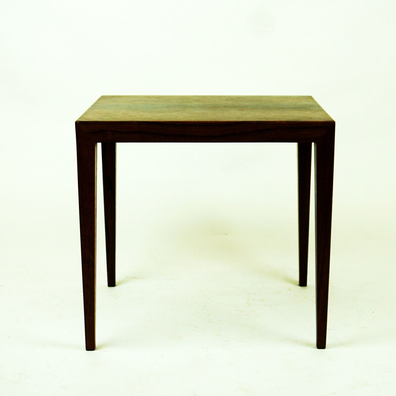 Table d'appoint vintage en palisandre par Severin Hansen pour Haslev Danish 1960