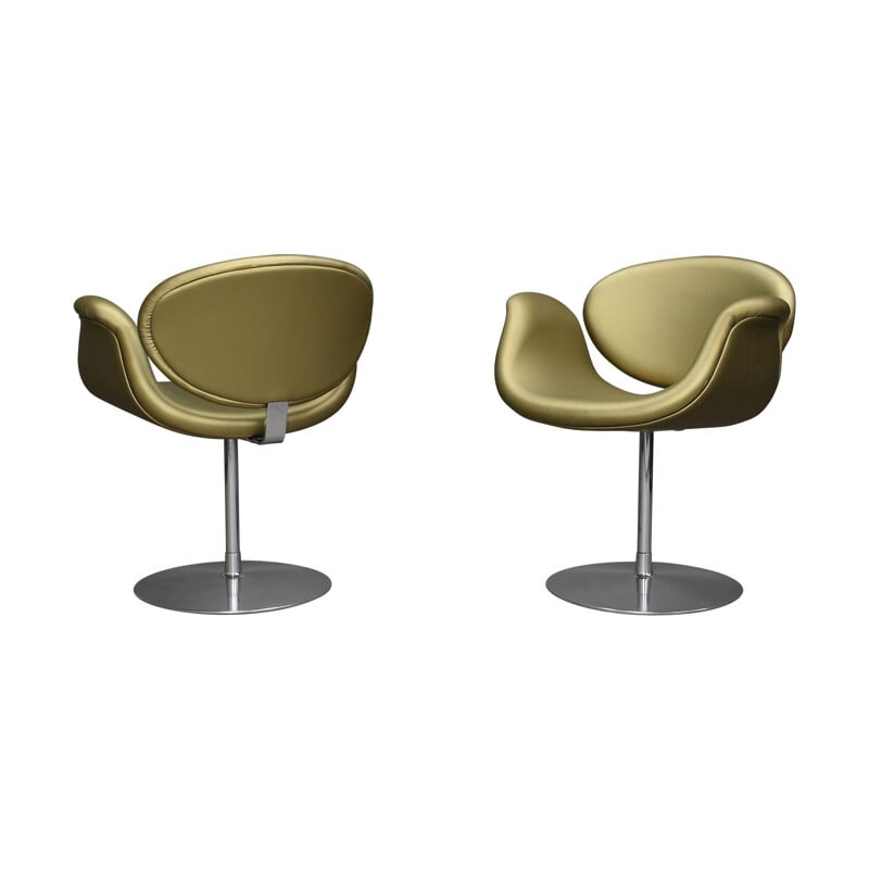 Pair of vintage Little Tulip Chairs by Pierre Paulin for Artifort Netherlands, 1965
