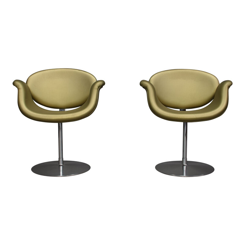 Pair of vintage Little Tulip Chairs by Pierre Paulin for Artifort Netherlands, 1965