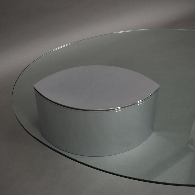 Vintage Cini Boeri 'Lunario' Coffee Table for Gavina, Italy 1970