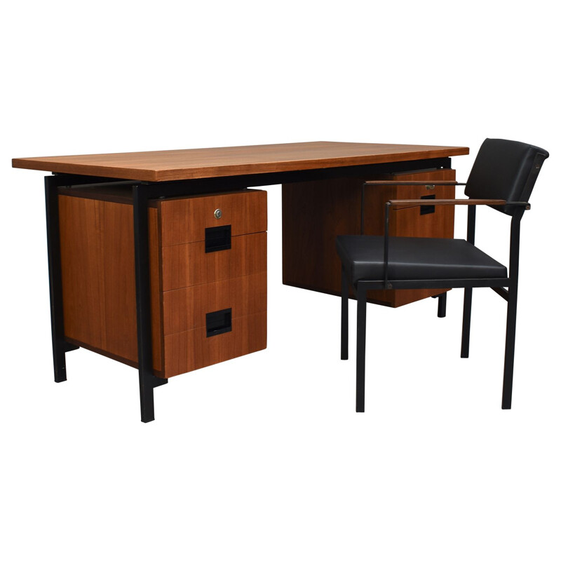 Vintage Desk and Chair "Japanese Series" by Cees Braakman for PASTOE, Netherlands - 1950s