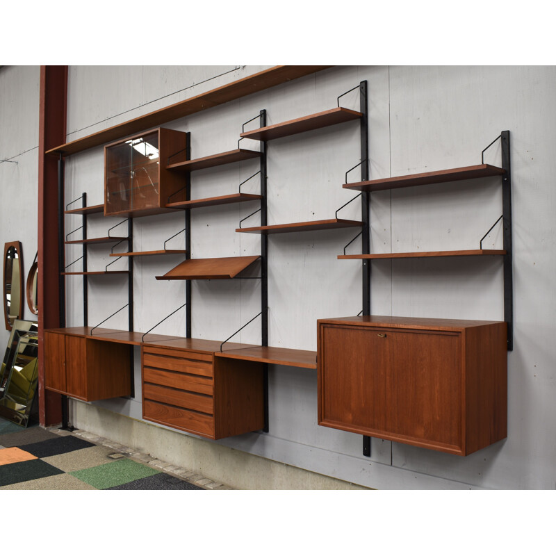 Large Vintage Teak Wall-Unit,Poul Cadovius  Denmark 1950