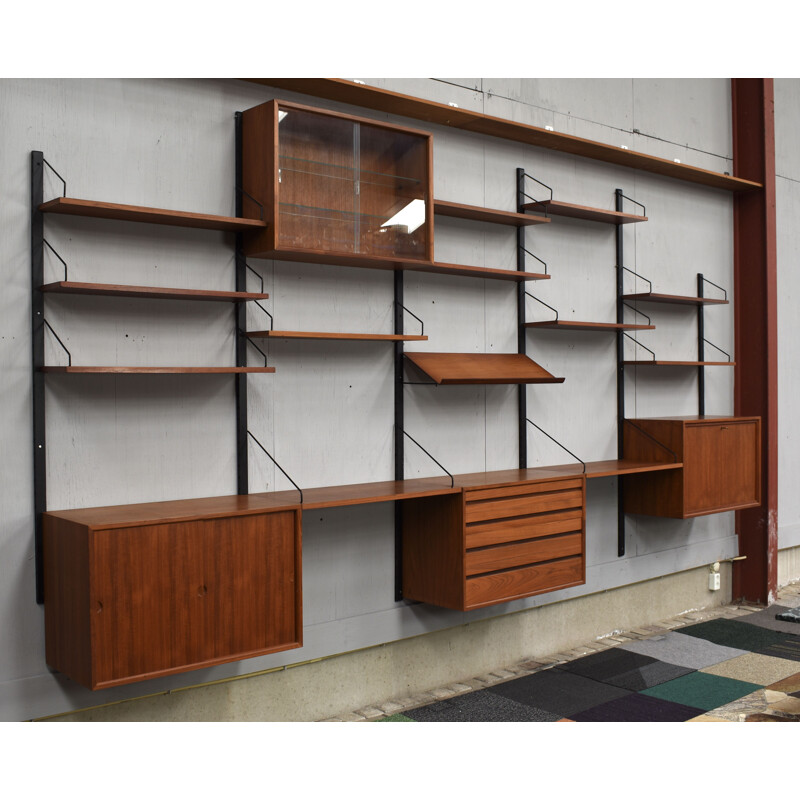 Large Vintage Teak Wall-Unit,Poul Cadovius  Denmark 1950