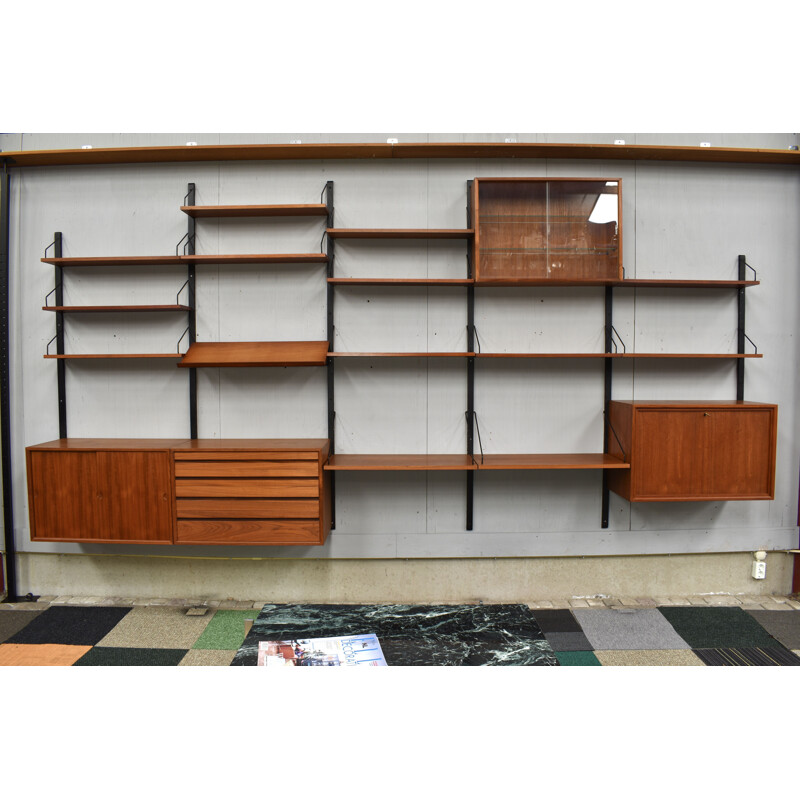 Large Vintage Teak Wall-Unit,Poul Cadovius  Denmark 1950