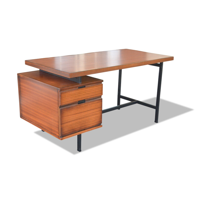 Vintage desk by Pierre Guariche Minvielle edition 1955