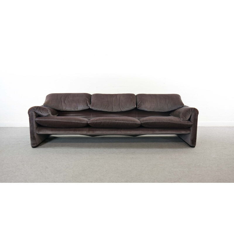 Vintage Maralunga 3-Seater Sofa by Vico Magistretti for Cassina, Italy 1973