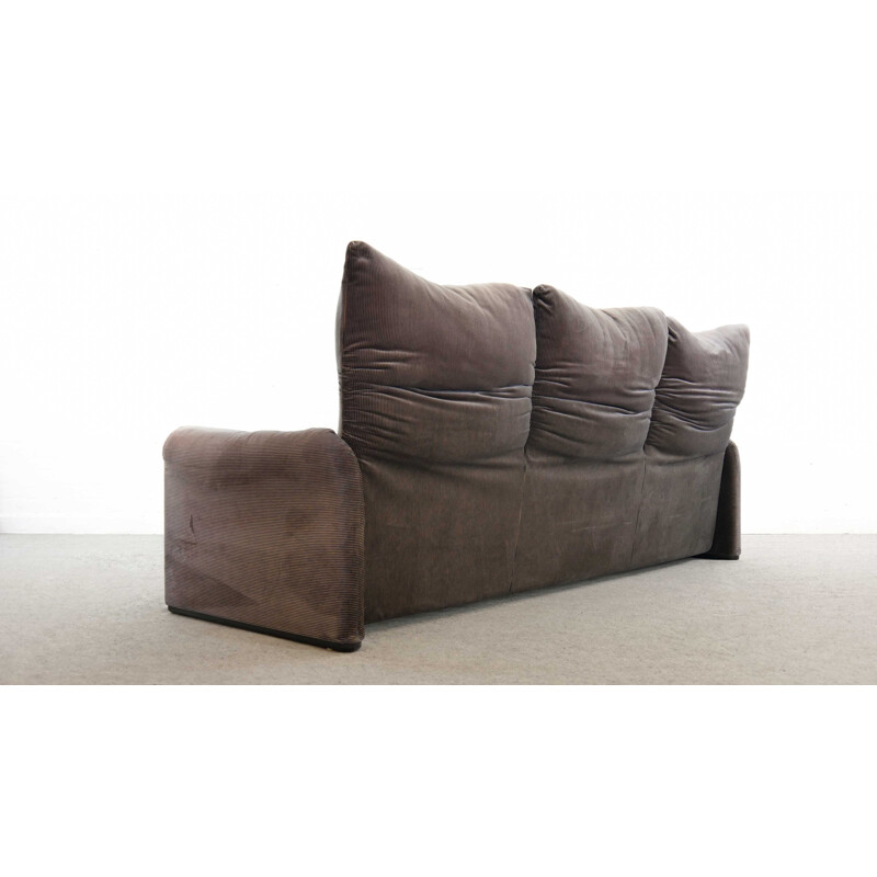 Vintage Maralunga 3-Seater Sofa by Vico Magistretti for Cassina, Italy 1973