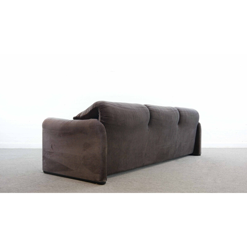 Vintage Maralunga 3-Seater Sofa by Vico Magistretti for Cassina, Italy 1973