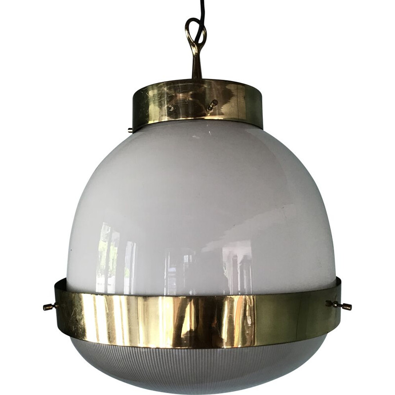 Delta Grande vintage hanglamp van Sergio Mazza voor Artemide - Italië 1960