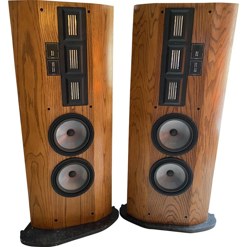 Pair of vintage Infinity Reference Standard RS II-B ribbon speakers 1987