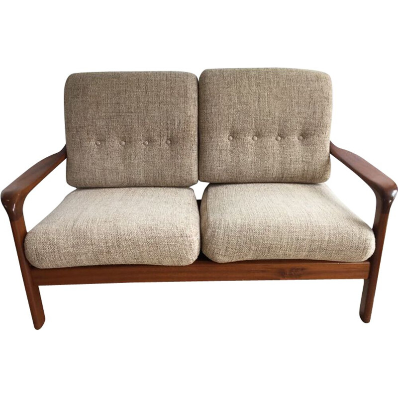 Vintage 2-seater Scandinavian sofa 1960