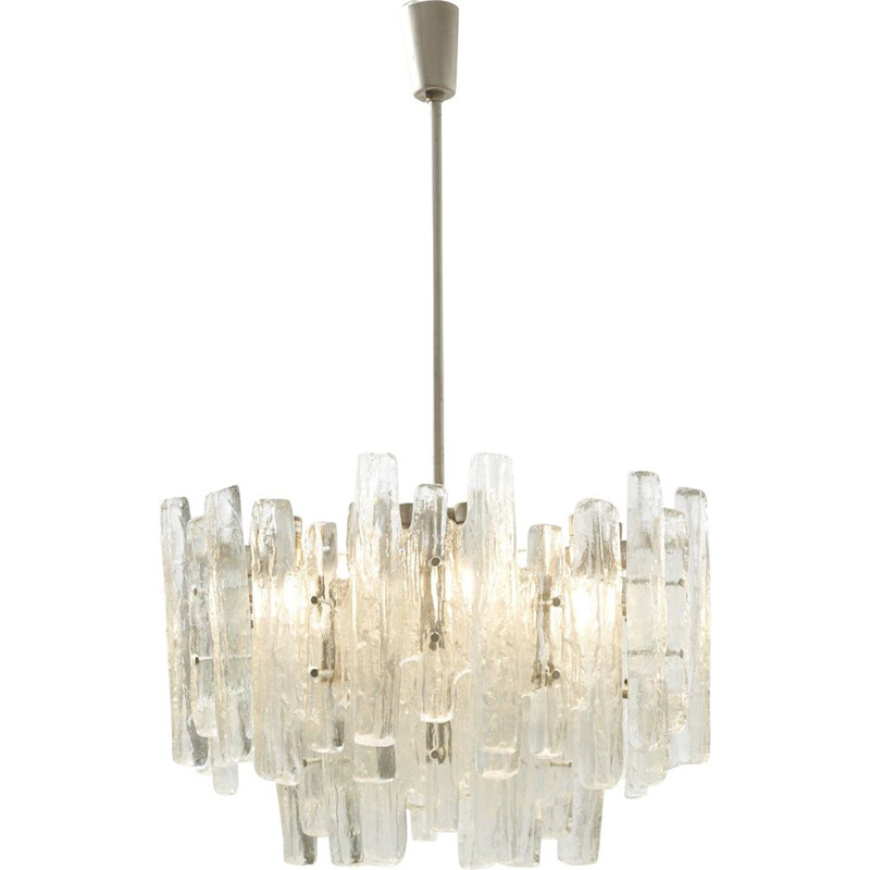 Large vintage Glass Chandelier "Sierra" by J.T. Kalmar for Franken KG, Austria - 1960s