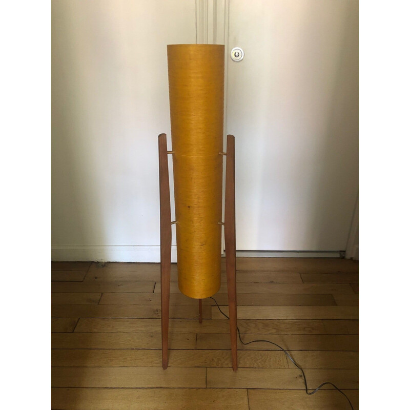 Vintage resin tripod floor lamp 1950