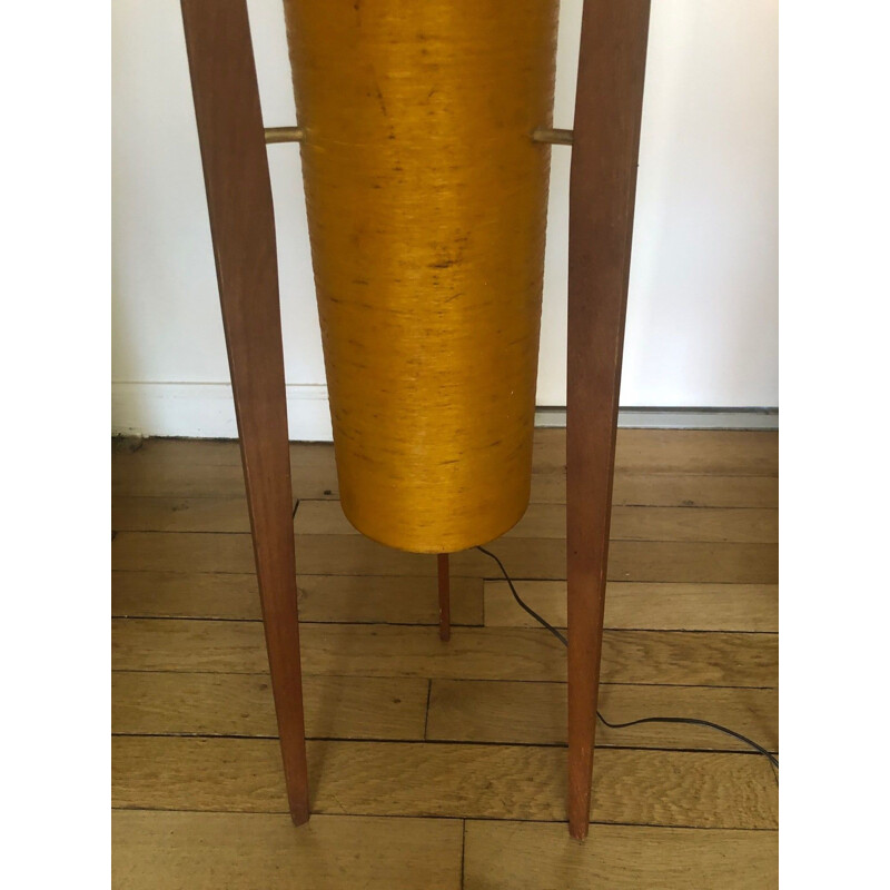 Vintage resin tripod floor lamp 1950