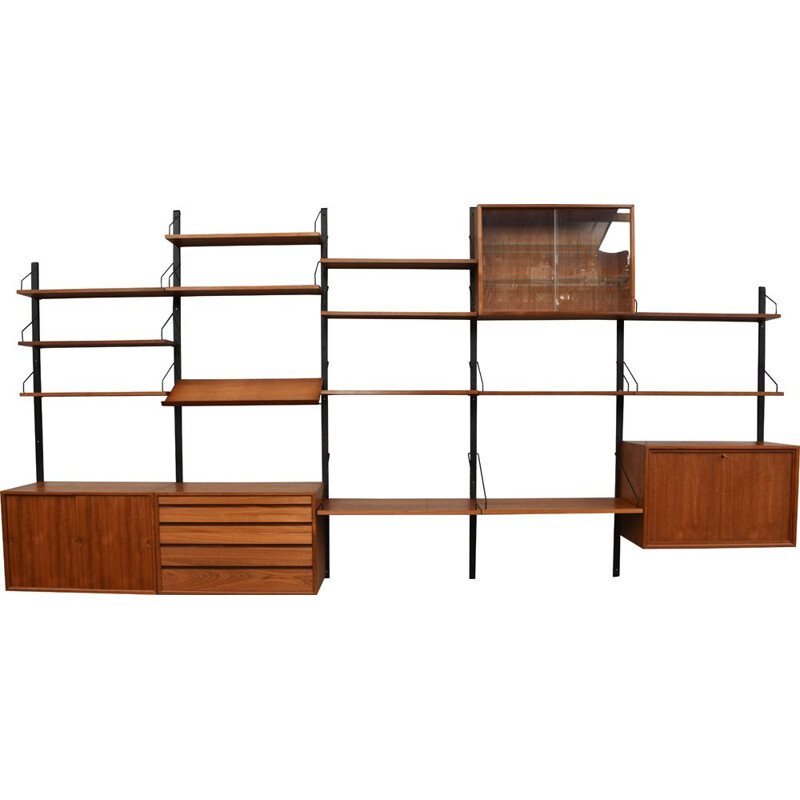 Large Vintage Teak Wall-Unit,Poul Cadovius  Denmark 1950