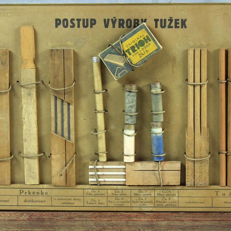 Vintage-Wandkunst, Tschechoslowakei 1960