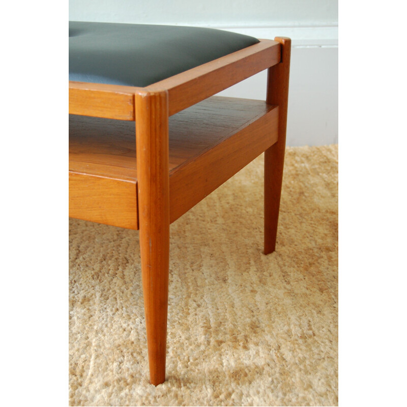 Vintage teak reversible bench  coffee table 1960s