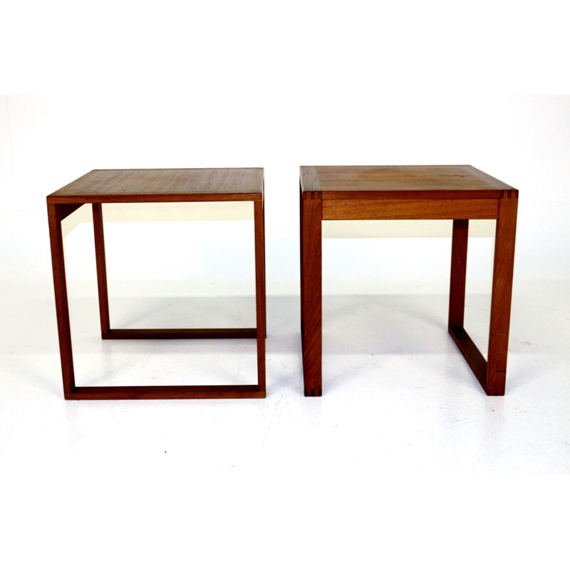 Pair of vintage teak bedside tables, Sweden 1960