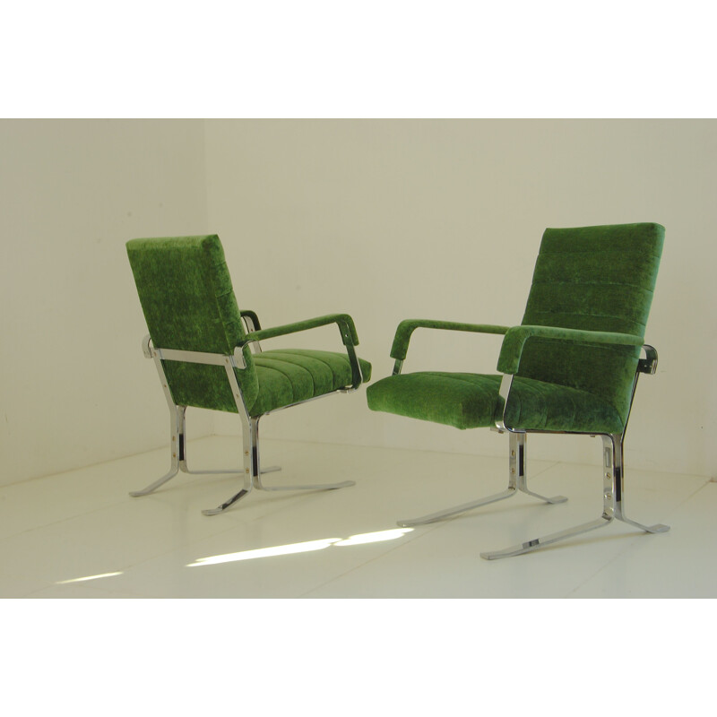 Vintage armchairs from the GDR by Rudolf Horn for Röhl Potsdam, 1970s