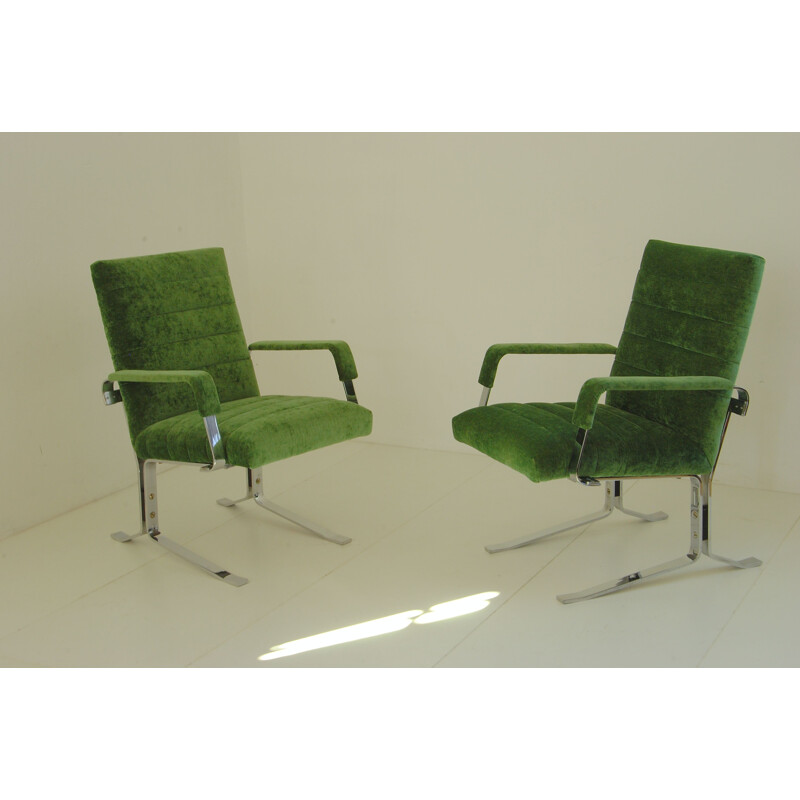 Vintage armchairs from the GDR by Rudolf Horn for Röhl Potsdam, 1970s