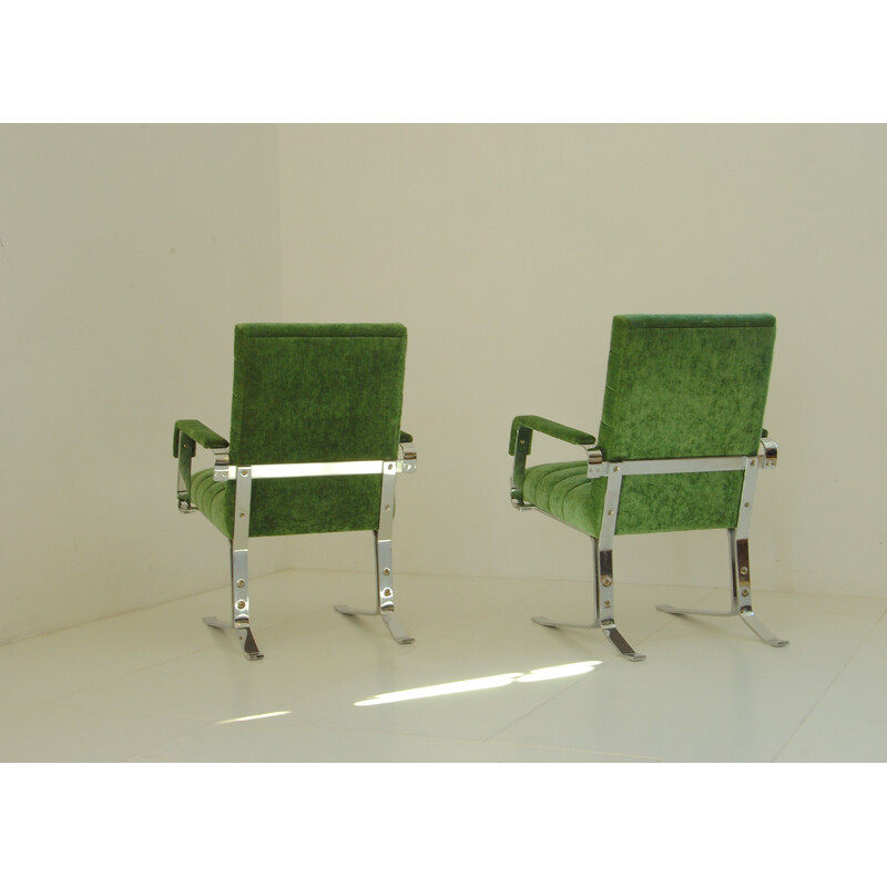 Vintage armchairs from the GDR by Rudolf Horn for Röhl Potsdam, 1970s