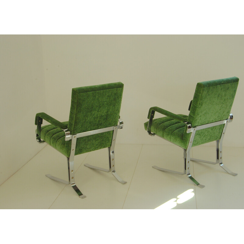 Vintage armchairs from the GDR by Rudolf Horn for Röhl Potsdam, 1970s