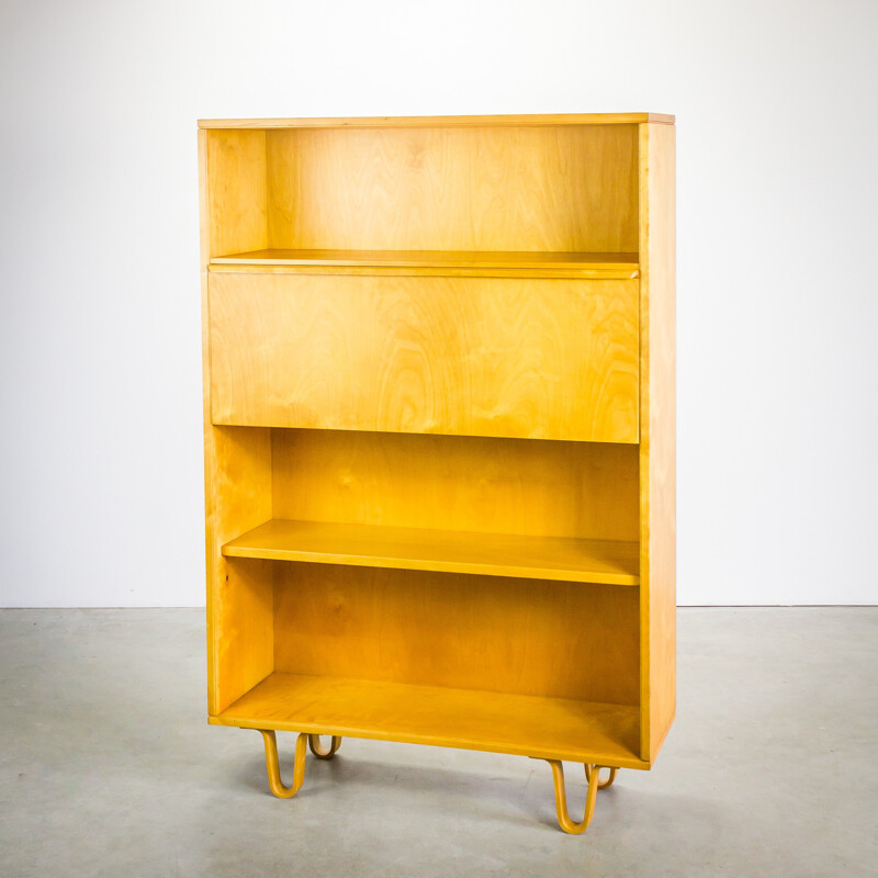 Pastoe "BB04" writing desk in birch wood, Cees BRAAKMAN - 1950s