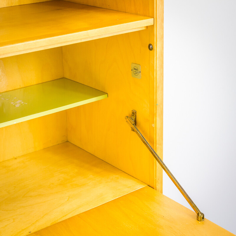 Pastoe "BB04" writing desk in birch wood, Cees BRAAKMAN - 1950s