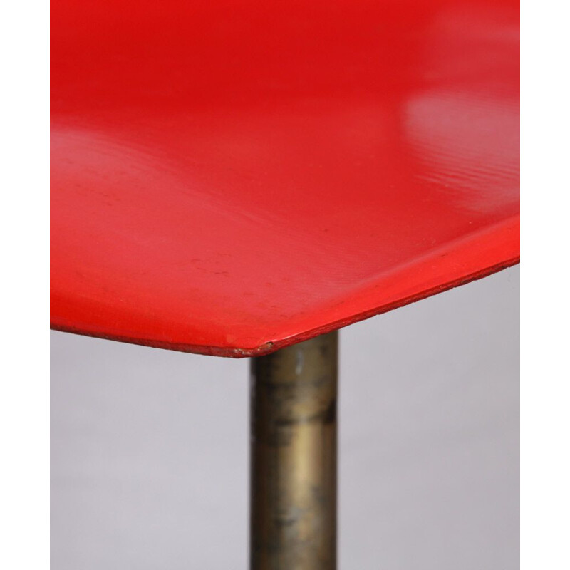 Chaise vintage rouge par Miroslav Navratil pour Vertex, 1960
