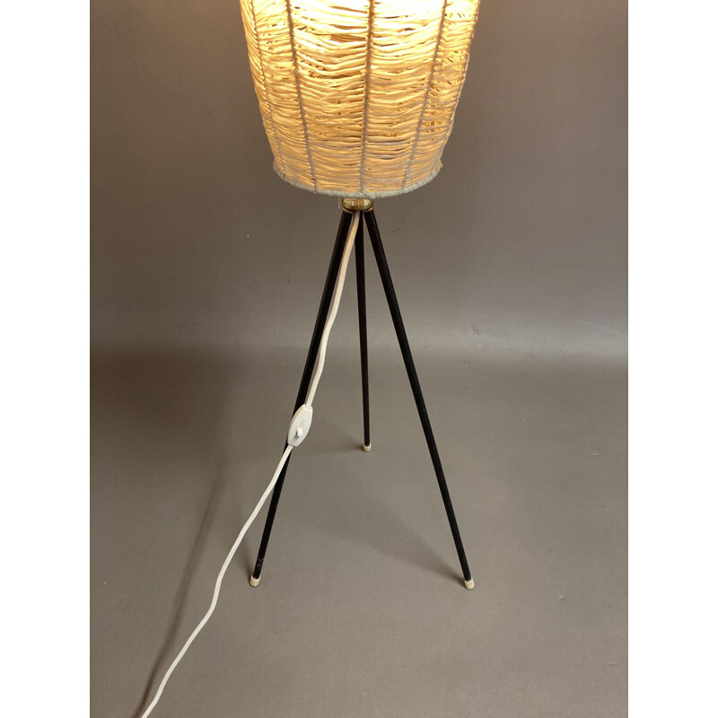 Lampadaire vintaga tripode 1950