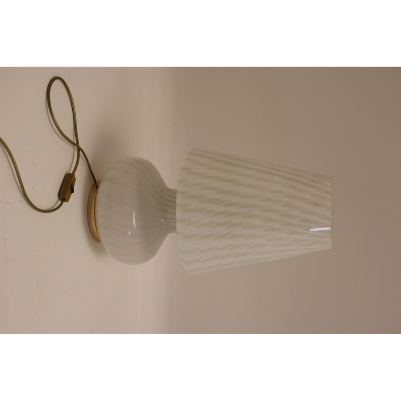 Lampe vintage champignon en verre de Murano, Vetri Venini 1970