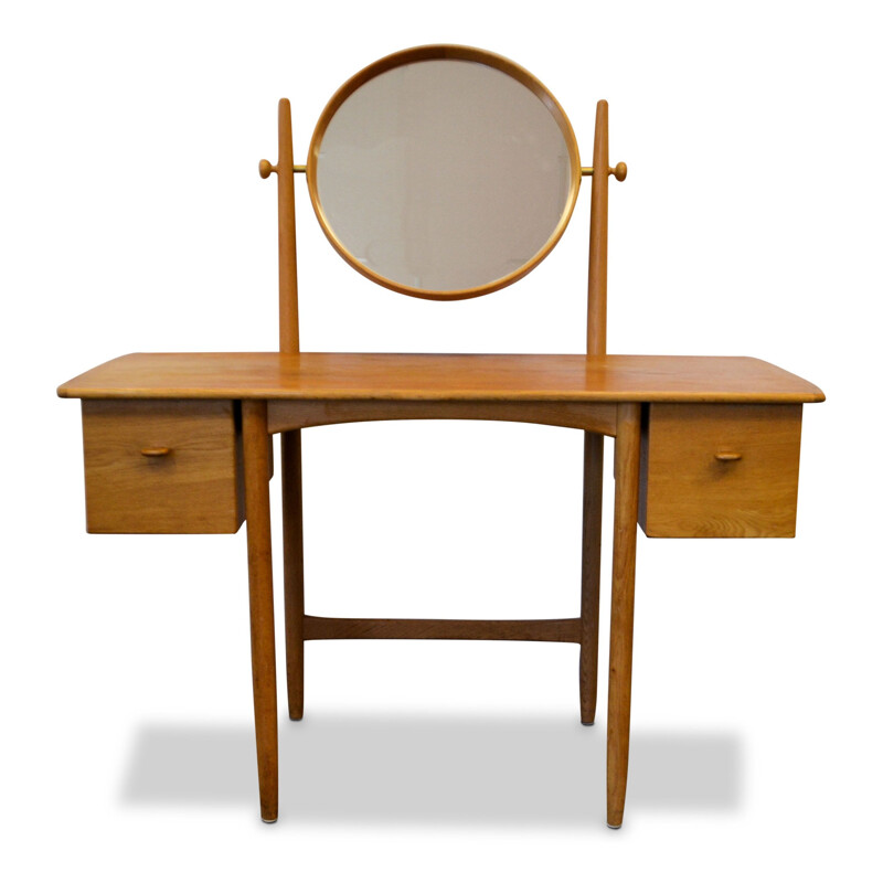 Vintage oak dressing table Swedish Myrstrand & Engström for Bodafors 1960s