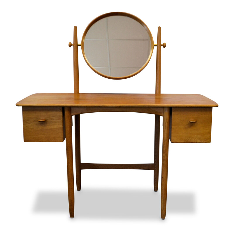 Vintage oak dressing table Swedish Myrstrand & Engström for Bodafors 1960s