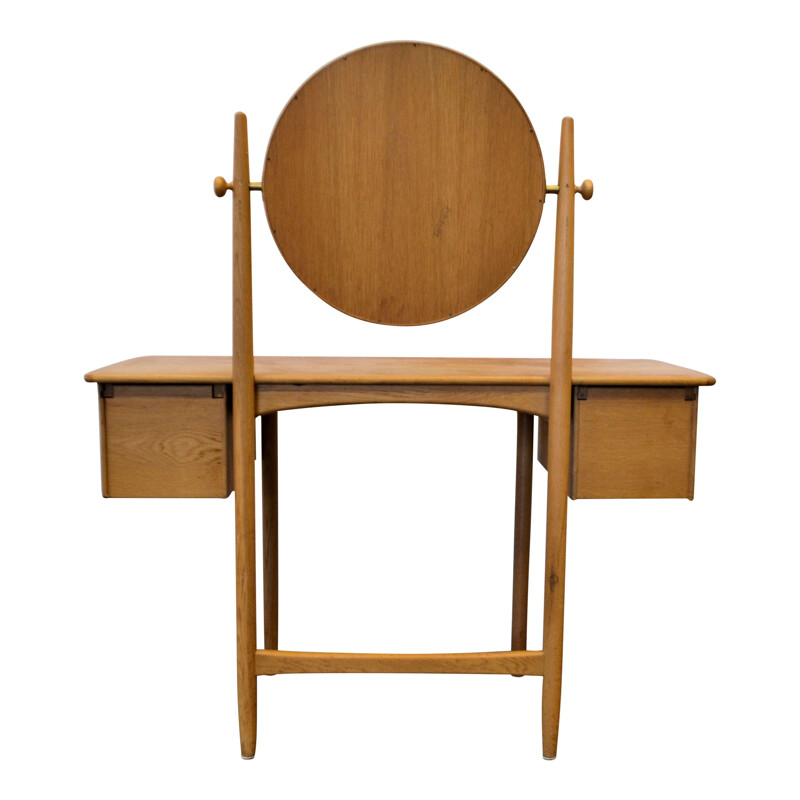 Vintage oak dressing table Swedish Myrstrand & Engström for Bodafors 1960s