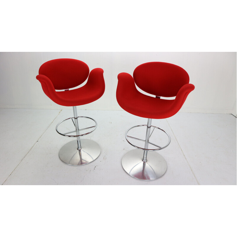 Pair of  "Little Tulip" swiveling barstools by Pierre Paulin and by Artifort, Netherlands 1965