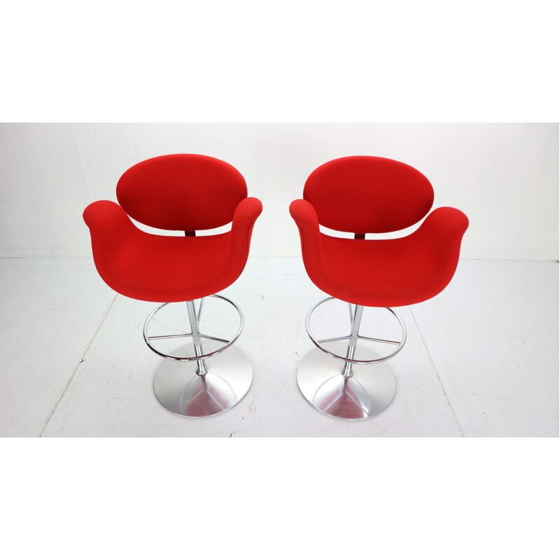 Pair of  "Little Tulip" swiveling barstools by Pierre Paulin and by Artifort, Netherlands 1965
