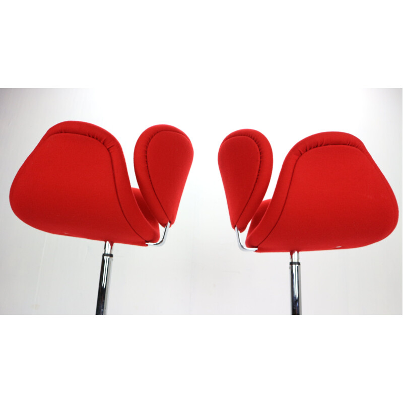 Pair of  "Little Tulip" swiveling barstools by Pierre Paulin and by Artifort, Netherlands 1965