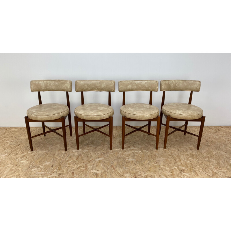 Set of  4 Mid Century Dining Chairs by V.B. Wilkins for G pan 1960s