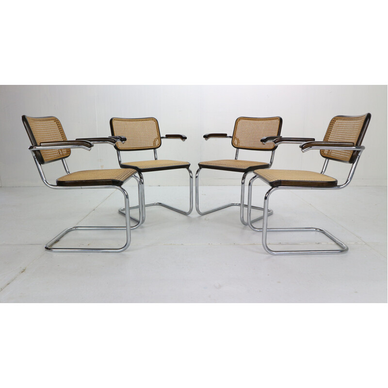 Set of 4 vintage Model-S64 Chairs by Thonet for Marcel Breuer Austria 1929