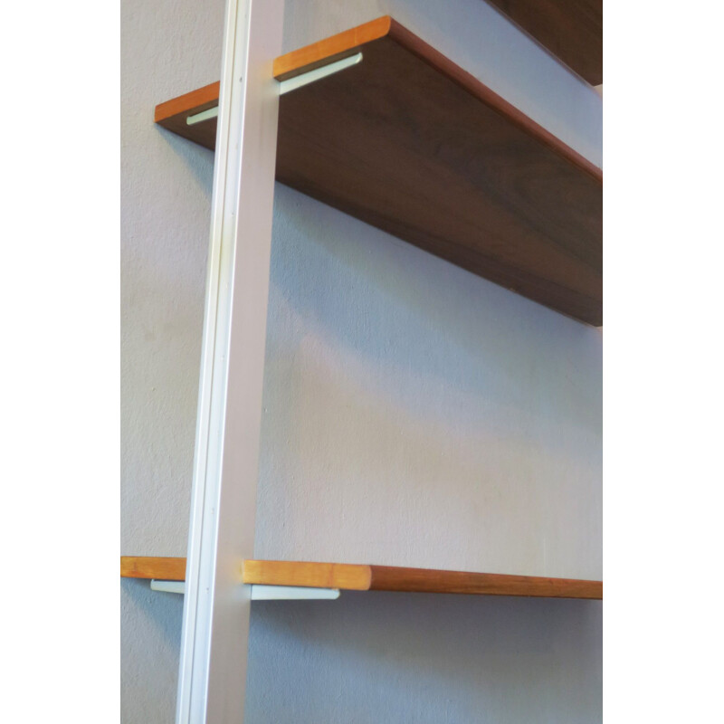 Mid Century Shelf System with Drawers and Aluminium Supports 1960s