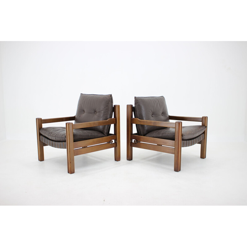 Pair of Office Room Set from Ton Thonet, Czechoslovakia 1980s