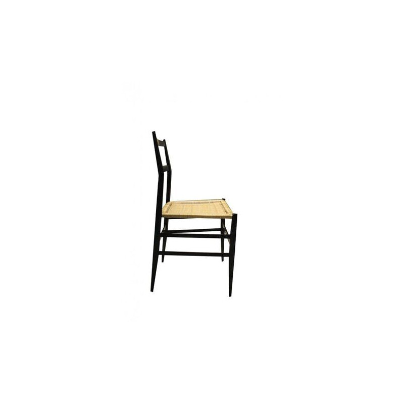 4 Superleggera Vintage Chairs, Gio Ponti 