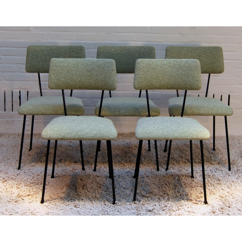 6 dining chairs, A.R. CORDEMEYER- 1950s 